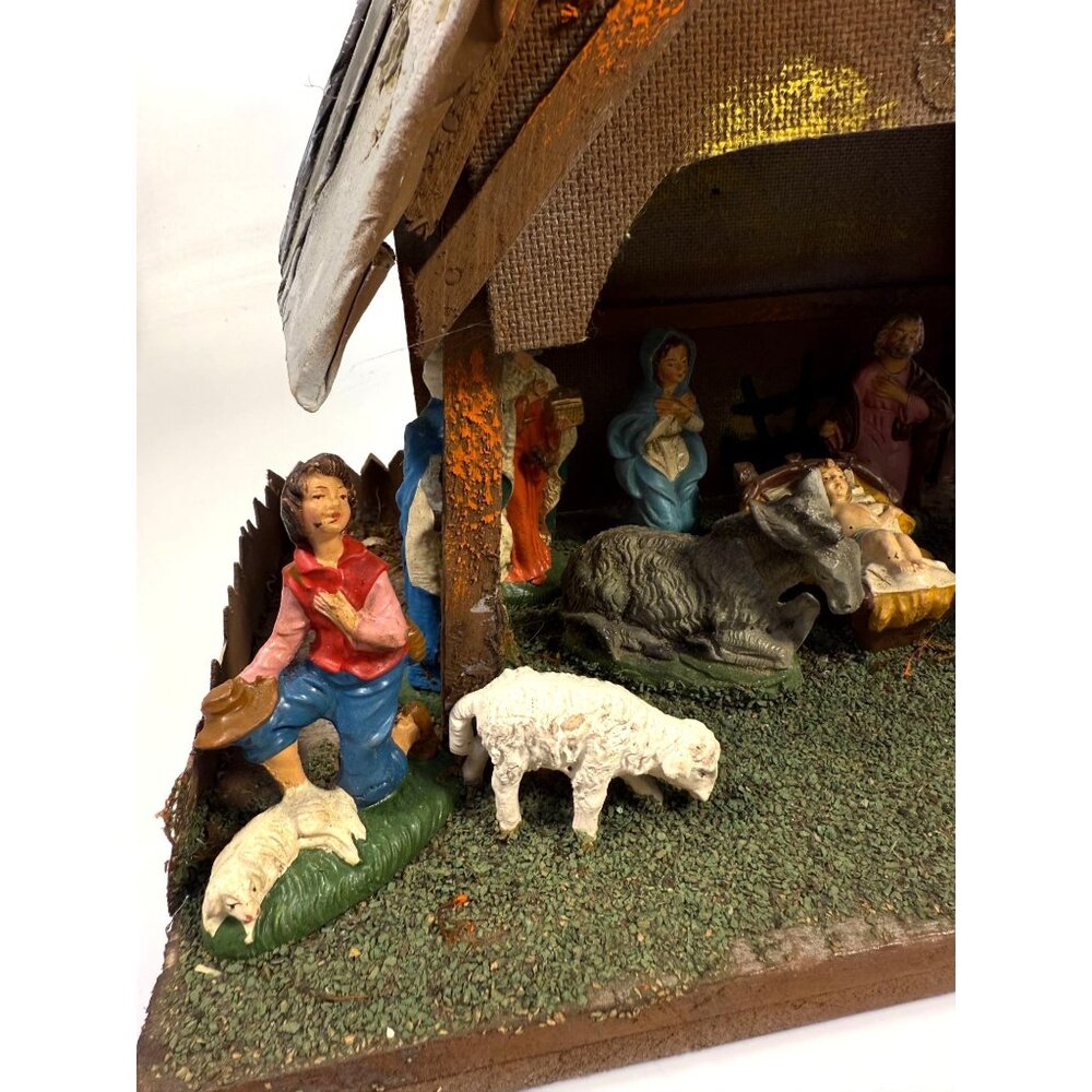 Italian Nativity Set Creche Fontanini Mid Century Handcrafted Nativity Italy Ol - Picture 6 of 16